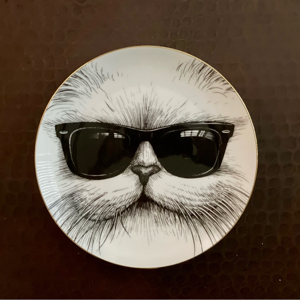 Rory Dobner White Collector’s Fine Bone China Plate